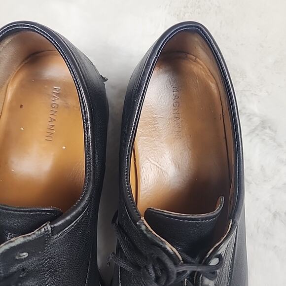 Magnanni Federico Oxford Mens Shoe Cap Toe Black Leather 12654 Size 12 main image 8